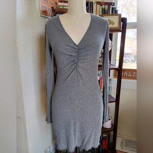 Reformation Grey Knit Dress